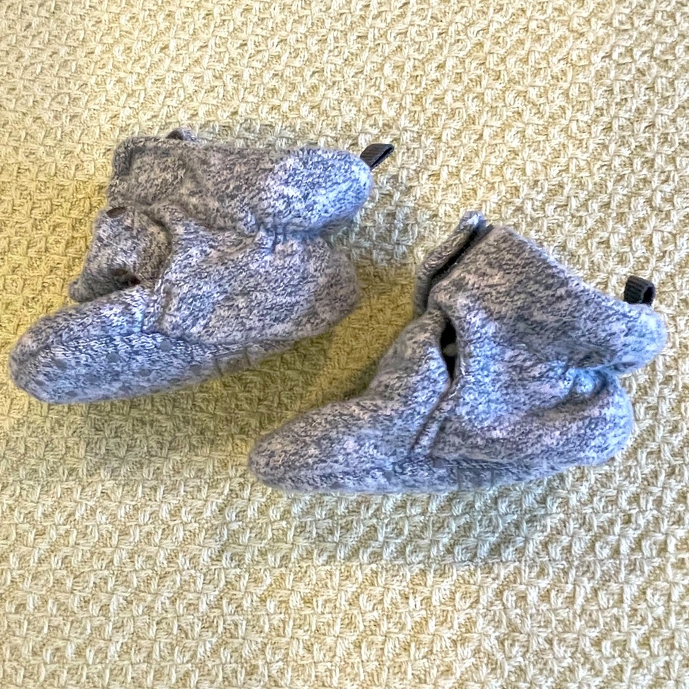 GAP baby booties! 3-6 months.